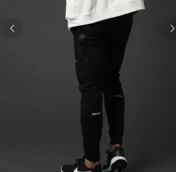 LUXE/R 스트레치 팬츠 블랙