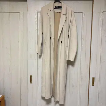 ZARA 스웨이드 롱 코트