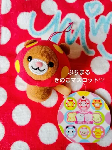 푸치마루 곰돌이 버섯 마스코트