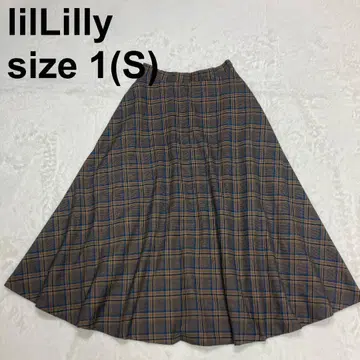 [ 새상품급 ] 릴릴리 체크 플레어 스커트 레트로 클래식 걸리시(996