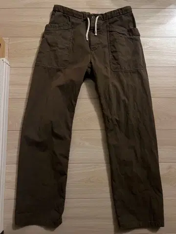 YAECA 코튼 린넨 하의 올리브 카키 M