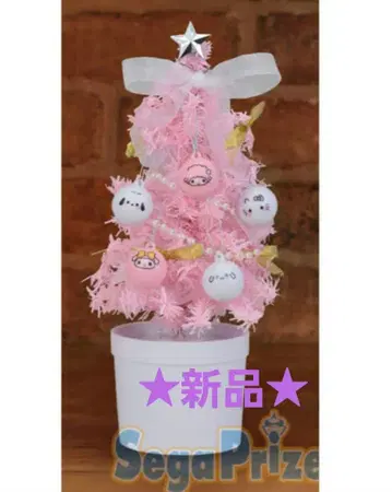 새상품 미사용 산리오 프리미엄 일루미네이션 크리스마스 트리 핑크