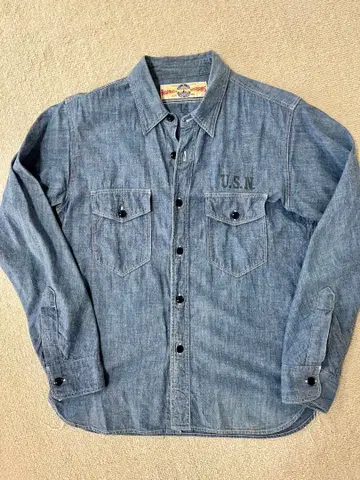 리얼 맥코이 USN 샴브레이 셔츠 14