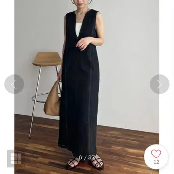 카프리슈 레마쥬 라인 데님 원피스