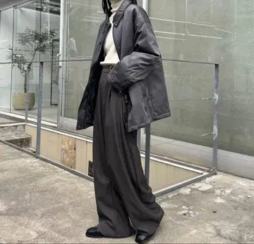 미스틱 페이크 스웨이드 미들 코트