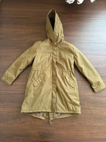 [ 새상품 ] 카키 모즈 코트 2way M 사이즈 방수