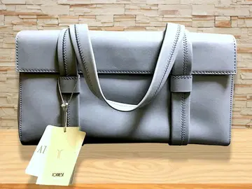 스카이블루 가죽 핸드백 중형 TORRESE