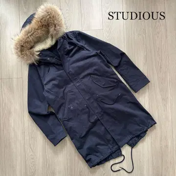 [STUDIOUS] STRETCH SATIN MODS COAT 3