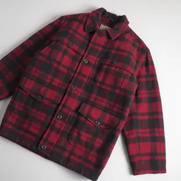 엘엘빈 레어 매키노 자켓 버팔로 체크 새상품급