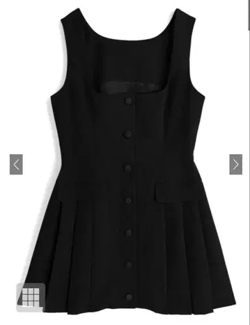 GRL 그레일 플리츠 절개 미니 오버롤 스커트[tu1886]