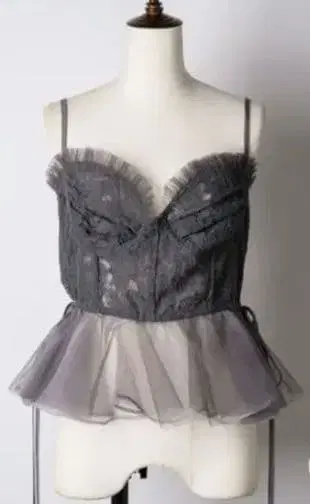 미사용 새상품 LA BELLE ETUDE 라벨에튀드 레이스 뷔스티에