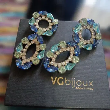 신동 VGbijoux 비즈 귀걸이 에메랄드 그린 로얄 블루 등