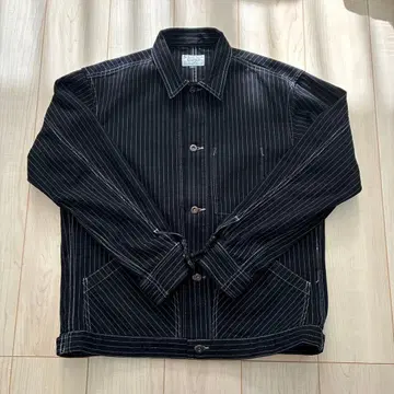 SCHOTT BROS. PERLITO 블랙 스트라이프 커버올 M