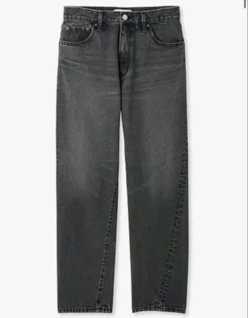 미라 오웬 슬림 사선 데님 블랙 사이즈 1