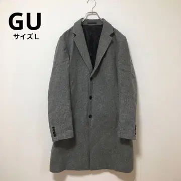[ GU지유 ] 체스터 코트 자켓 그레이 남성용 사이즈 L