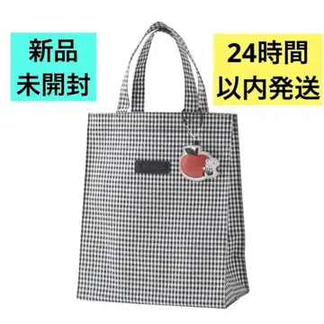 미사용 미개봉 새상품 택 포함 파미리아 깅엄 체크 토트백