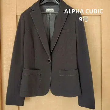 ALPHA CUBIC 테일러드 자켓 블랙 9호