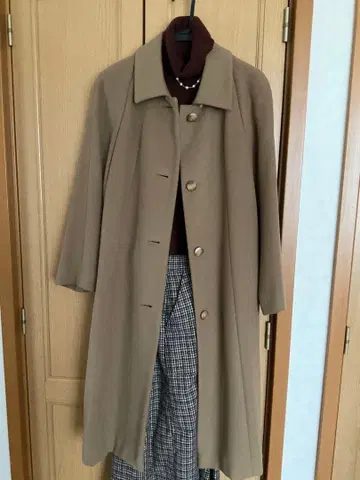 캐시미어 100% 유니클로 터틀넥 스웨터 긴팔 브라운 진홍