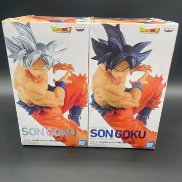 미사용 드래곤볼 초 지구에서 자란 사이어인 손오공 피규어 2개 세트