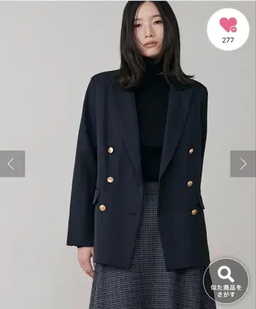 RALUTA 금장 버튼 테일러드 자켓