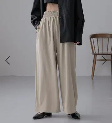 개더 와이드 이지 팬츠