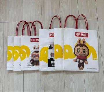 POP MART 쇼핑백 라브브 쇼핑백 6개 세트