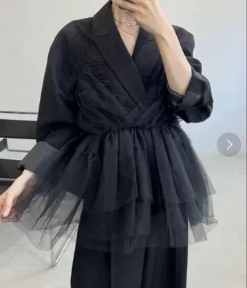 chuclla 티어드 튤 캐미뷔스티에