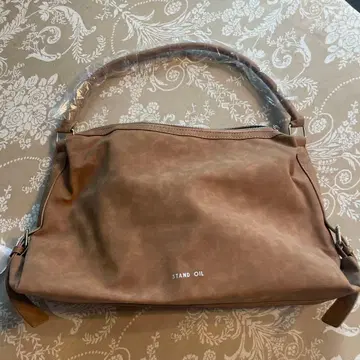 stand oil 스웨이드 핸드백 브라운