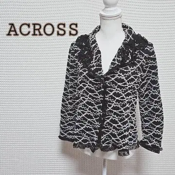 ACROSS 레이스 옷깃 캐주얼 자켓