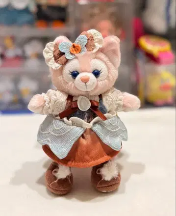 상하이 디즈니 한정판 할로윈 리나벨 봉제 인형 키링