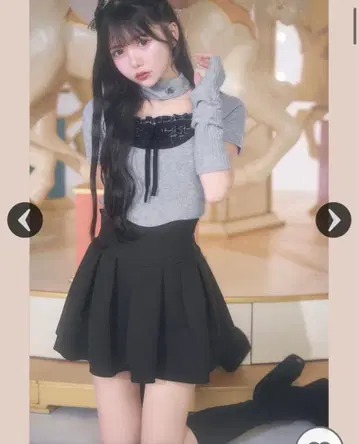 !! 슬림 레그가 되는 스커트 (이너 팬츠 포함)