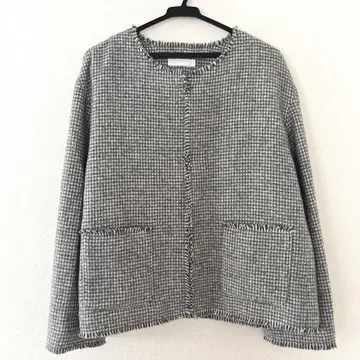 택 포함 새상품 UNIQLO 유니클로 트위드 자켓 XL 울