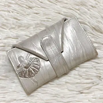 새상품급 히로코 하야시 LA SCALA 스칼라 이단 접이식 지갑 발레리나