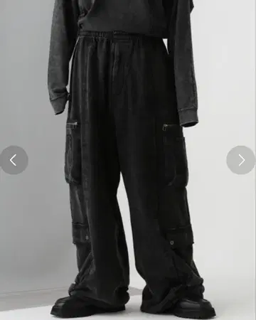 HARE 피그먼트 맨투맨 카고 팬츠