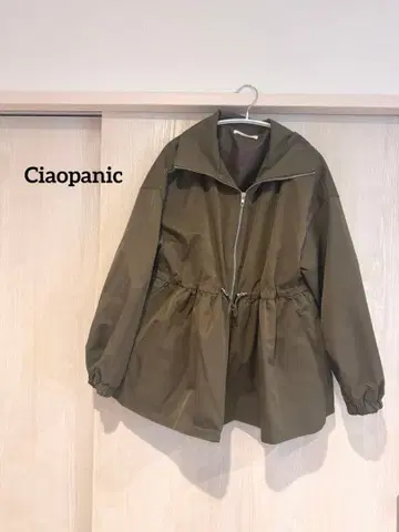 Ciaopanic 올리브 컬러 카키 마운틴 후드티