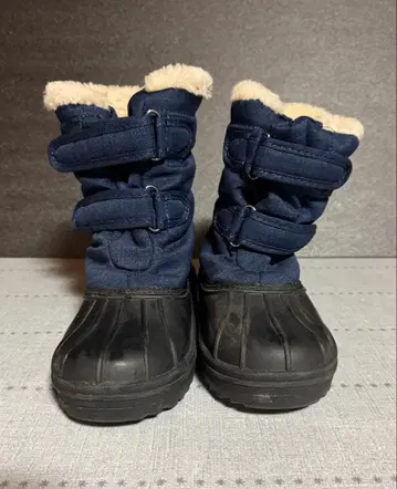 네이비 방한 부츠 퍼 포함