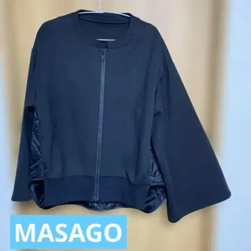 MASAGO 블랙 집업 자켓