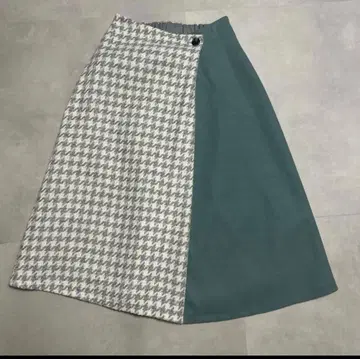 새상품 Eprouve 에프루브/월드 하운드투스 체크 A라인 플레어 스커트