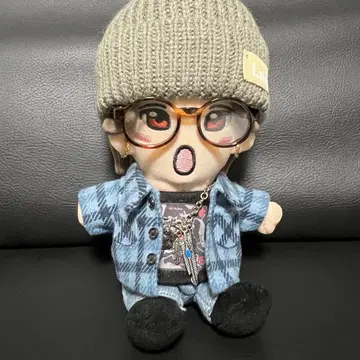 하피누이, 치비누이용 플란넬 셔츠 (블루 체크)