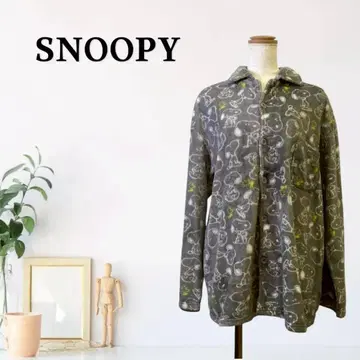zG595 [F] 스누피 셔츠 패치 포켓 캐릭터 올 패턴