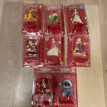 디즈니 크리스마스 피규어 8개 세트