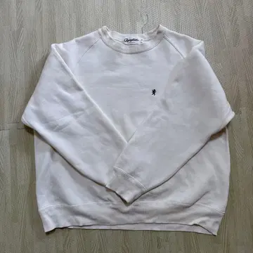 화이트 크루넥 맨투맨