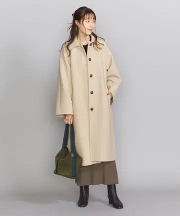 BEAUTY&YOUTH 모사 와이드 슬리브 스텐카라 코트