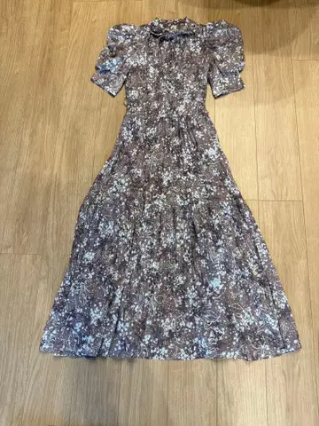 snidel 꽃무늬 반팔 원피스 (이너 포함)