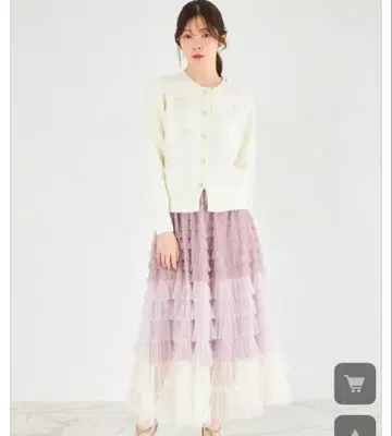 메니 티어드 프릴 샤샤 스커트