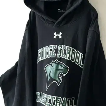언더아머 조지 후드티 L 블랙 블랙 구제 의류