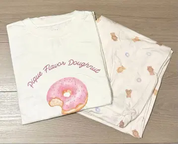 젤라또피케 룸웨어 도넛 베어 셋업 핑크