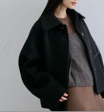 샤기 오버라이즈 미디엄 기장 블루종