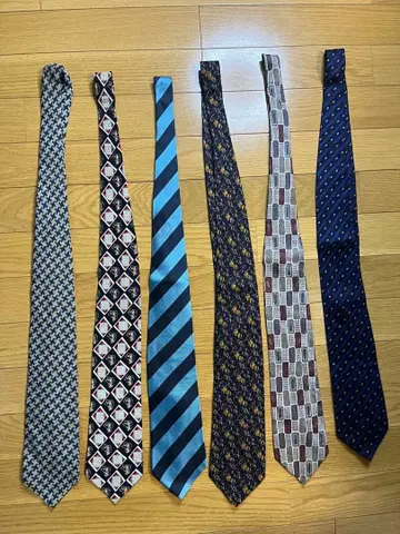 넥타이 6개 세트 다양한 디자인
