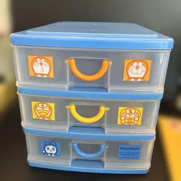 오른쪽 상단! 레트로 도라에몽 3단 수납 박스